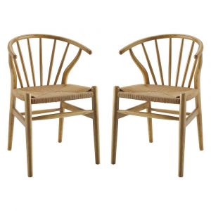 Modway - Flourish Spindle Wood Dining Side Chair (Set of 2) - EEI-4168-NAT