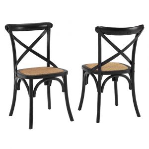Modway - Gear Dining Side Chair (Set of 2) in Black - EEI-3481-BLK