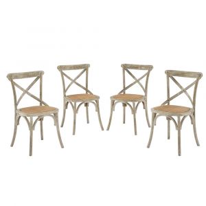 Modway - Gear Dining Side Chair (Set of 4) in Gray - EEI-3482-GRY