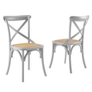Modway - Gear Dining Side Chair (Set of 2) in Light Gray - EEI-3481-LGR