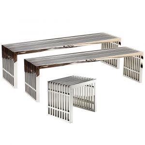 Modway - Gridiron Benches (Set of 3) - EEI-867