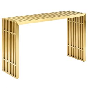 Modway - Gridiron Stainless Steel Console Table - EEI-3036-GLD