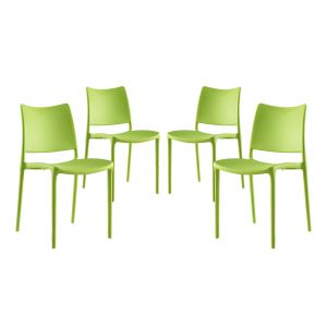 Modway - Hipster Dining Side Chair (Set of 4) - EEI-2425-GRN-SET