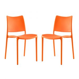 Modway - Hipster Dining Side Chair (Set of 2) - EEI-2424-ORA-SET