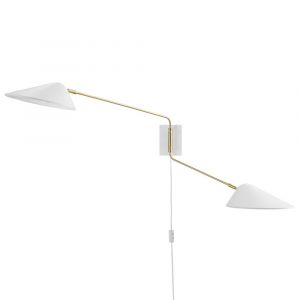 Modway - Journey 2-Light Swing Arm Wall Sconce - EEI-5294-WHI