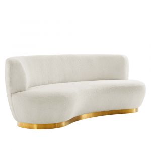 Modway - Kindred Boucle Upholstered Upholstered Fabric Sofa - EEI-5487-GLD-IVO