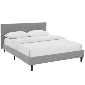 Modway - Linnea Queen Fabric Bed - MOD-5426-LGR