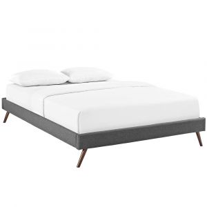Modway - Loryn Queen Fabric Bed Frame with Round Splayed Legs - MOD-5891-GRY