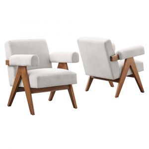 Modway - Lyra Fabric Armchair - (Set of 2) - EEI-6704-HEI