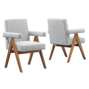 Modway - Lyra Fabric Dining Room Chair - (Set of 2) - EEI-6507-HLG