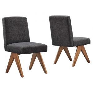 Modway - Lyra Fabric Dining Room Side Chair - (Set of 2) - EEI-6509-HDG