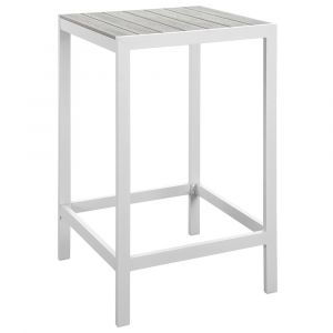 Modway - Maine Outdoor Patio Bar Table - EEI-1511-WHI-LGR