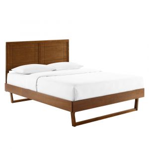 Modway - Marlee Queen Wood Platform Bed With Angular Frame - MOD-6381-WAL