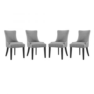 Modway - Marquis Dining Chair Fabric (Set of 4) - EEI-3497-LGR