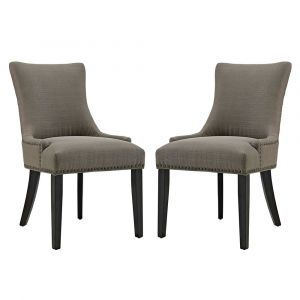 Modway - Marquis Dining Side Chair Fabric (Set of 2) - EEI-2746-GRA-SET