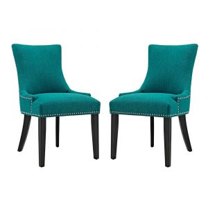Modway - Marquis Dining Side Chair Fabric (Set of 2) - EEI-2746-TEA-SET