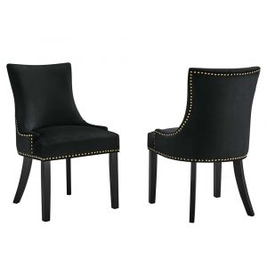 Modway - Marquis Performance Velvet Dining Chairs - (Set of 2) - EEI-5010-BLK