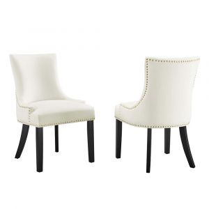 Modway - Marquis Performance Velvet Dining Chairs - (Set of 2) - EEI-5010-WHI