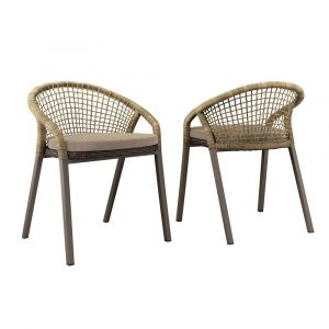 Modway - Meadow Outdoor Patio Dining Chairs (Set of 2) - EEI-4995-NAT-TAU
