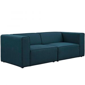Modway - Mingle 2 Piece Upholstered Fabric Sectional Sofa Set - EEI-2825-BLU