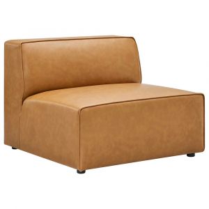 Modway - Mingle Vegan Leather Armless Chair - EEI-4623-TAN