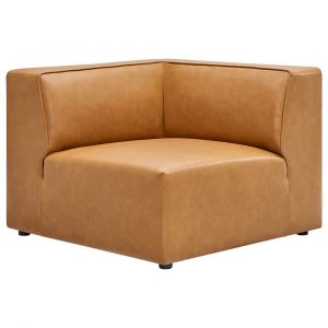 Modway - Mingle Vegan Leather Corner Chair - EEI-4625-TAN