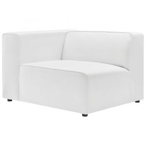 Modway - Mingle Vegan Leather Left-Arm Chair - EEI-4621-WHI