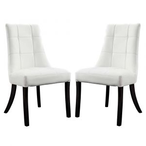Modway - Noblesse Dining Chair Vinyl (Set of 2) - EEI-1298-WHI