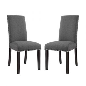 Modway - Parcel Dining Side Chair Fabric (Set of 2) - EEI-3551-GRY