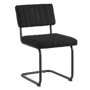 Modway - Parity Boucle Dining Side Chairs - (Set of 2) - EEI-6469-BLK-BLK
