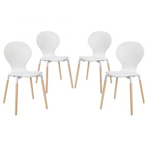 Modway - Path Dining Chair (Set of 4) - EEI-1369-WHI