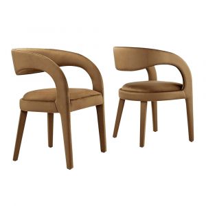 Modway - Pinnacle Performance Velvet Dining Chair (Set of 2) - EEI-6563-BRN