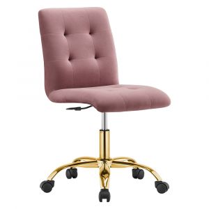 Modway - Prim Armless Performance Velvet Office Chair - EEI-4973-GLD-DUS