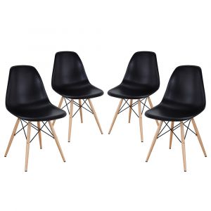 Modway - Pyramid Dining Side Chairs (Set of 4) - EEI-1316-BLK