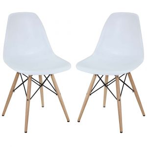Modway - Pyramid Dining Side Chairs (Set of 2) - EEI-928-WHI