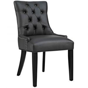 Modway - Regent Tufted Vegan Leather Dining Chair - EEI-2222-BLK