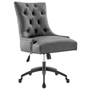Modway - Regent Tufted Vegan Leather Office Chair - EEI-4573-BLK-GRY