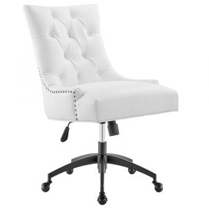 Modway - Regent Tufted Vegan Leather Office Chair - EEI-4573-BLK-WHI