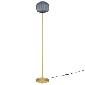 Modway - Reprise Glass Sphere Glass and Metal Floor Lamp - EEI-5623-BLK-SBR