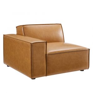 Modway - Restore Left-Arm Vegan Leather Sectional Sofa Chair - EEI-4492-TAN