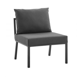 Modway - Riverside Outdoor Patio Aluminum Armless Chair - EEI-3567-SLA-CHA