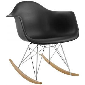 Modway - Rocker Plastic Lounge Chair - EEI-147-BLK