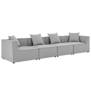 Modway - Saybrook Outdoor Patio Upholstered 4-Piece Sectional Sofa - EEI-4381-GRY