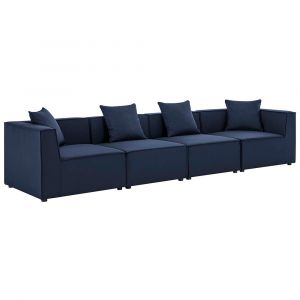 Modway - Saybrook Outdoor Patio Upholstered 4-Piece Sectional Sofa - EEI-4381-NAV