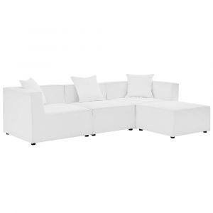 Modway - Saybrook Outdoor Patio Upholstered 4-Piece Sectional Sofa - EEI-4380-WHI