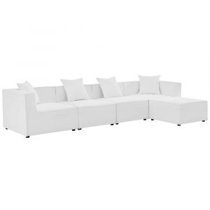 Modway - Saybrook Outdoor Patio Upholstered 5-Piece Sectional Sofa - EEI-4382-WHI