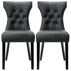 Modway - Silhouette Dining Chairs (Set of 2) - EEI-911-BLK