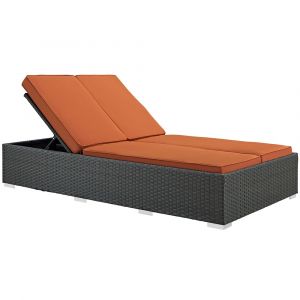 Modway - Sojourn Outdoor Patio Sunbrella® Double Chaise - EEI-1983-CHC-TUS