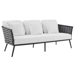 Modway - Stance Outdoor Patio Aluminum Sofa - EEI-3020-GRY-WHI