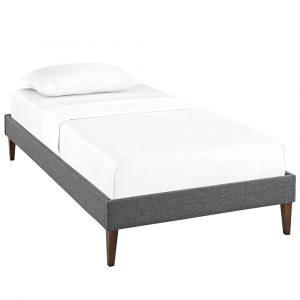 Modway - Tessie Twin Fabric Bed Frame with Squared Tapered Legs - MOD-5895-GRY
